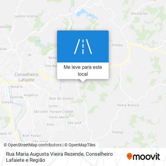 Rua Maria Augusta Vieira Rezende mapa