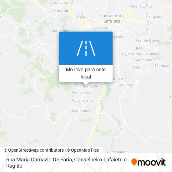 Rua Maria Damázio De Faria mapa