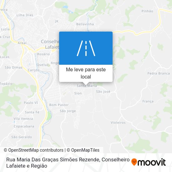 Rua Maria Das Graças Simões Rezende mapa