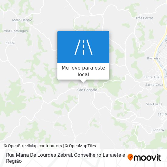 Rua Maria De Lourdes Zebral mapa