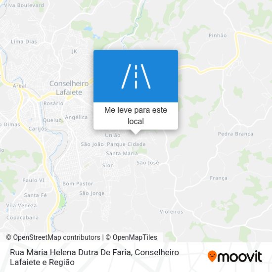 Rua Maria Helena Dutra De Faria mapa