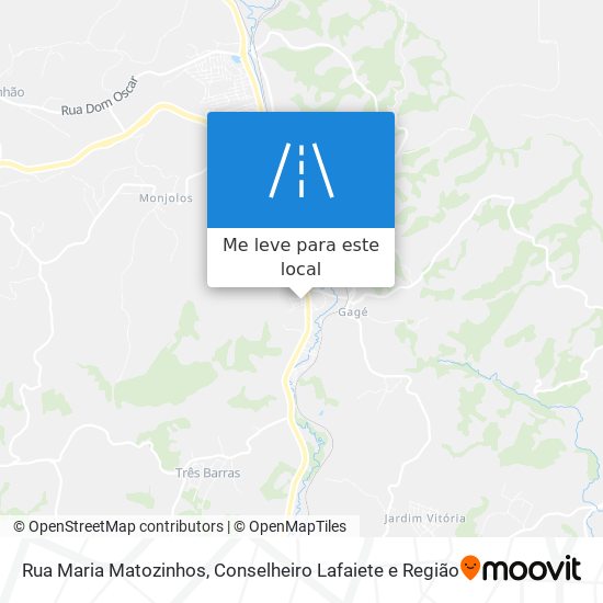 Rua Maria Matozinhos mapa