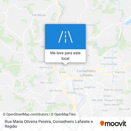 Rua Maria Oliveira Pereira mapa