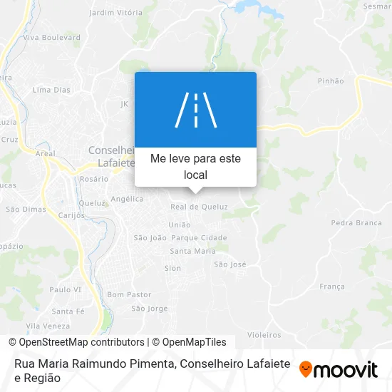 Rua Maria Raimundo Pimenta mapa