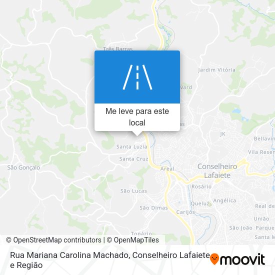 Rua Mariana Carolina Machado mapa