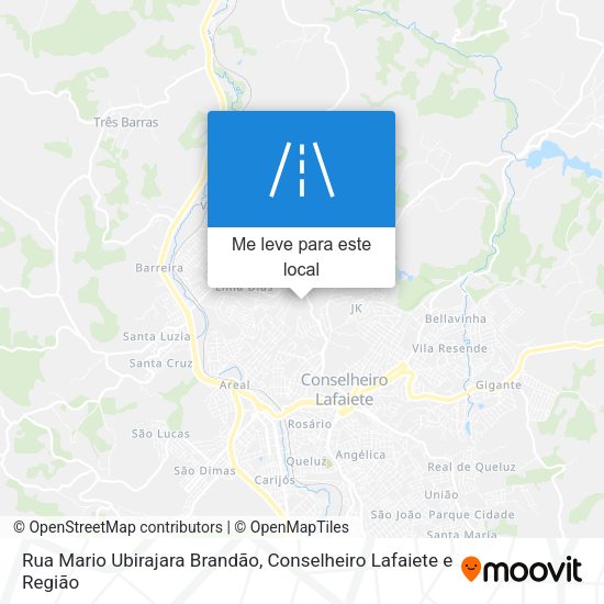 Rua Mario Ubirajara Brandão mapa