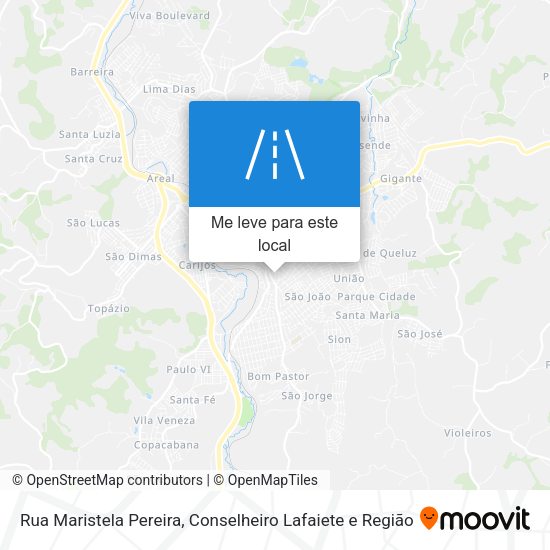Rua Maristela Pereira mapa