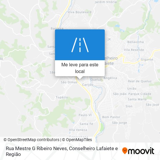 Rua Mestre G Ribeiro Neves mapa