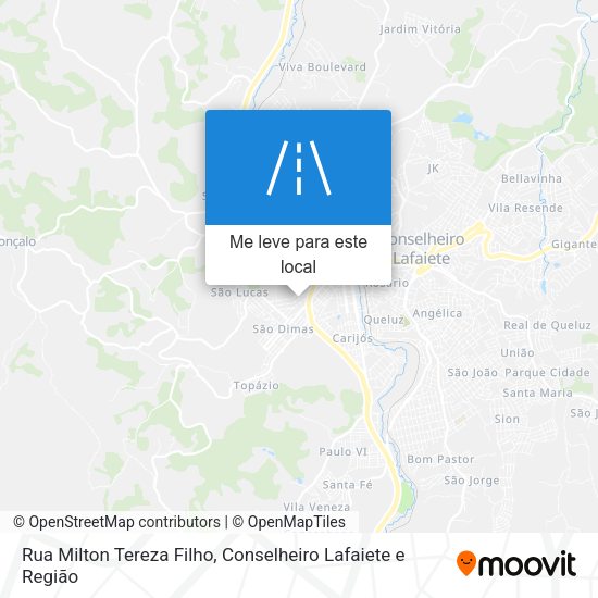 Rua Milton Tereza Filho mapa