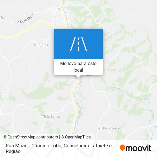 Rua Moacir Cândido Lobo mapa
