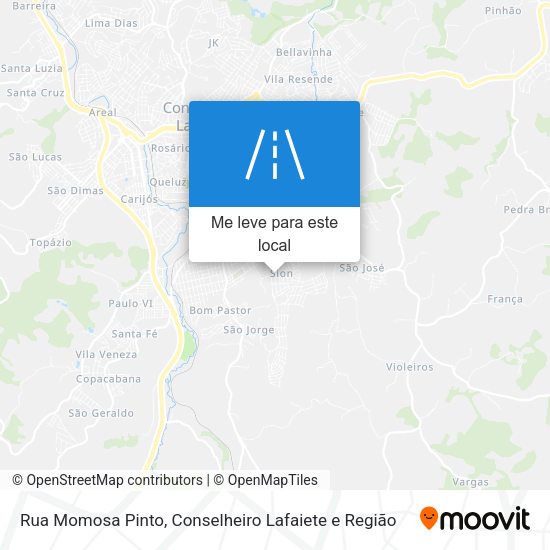 Rua Momosa Pinto mapa