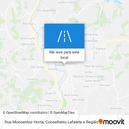 Rua Monsenhor Horta mapa