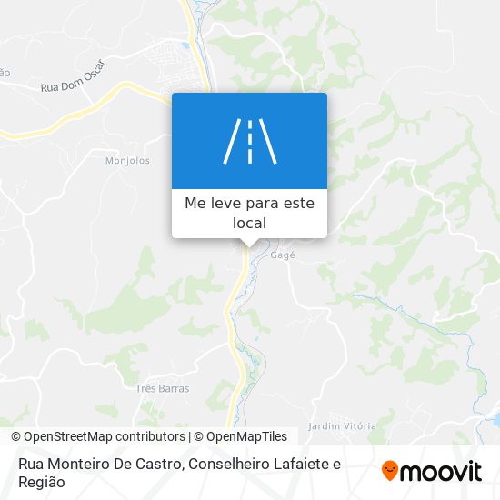 Rua Monteiro De Castro mapa