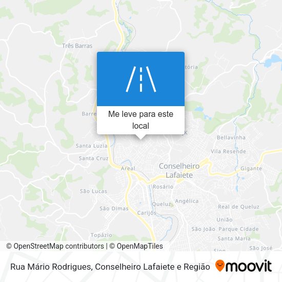Rua Mário Rodrigues mapa