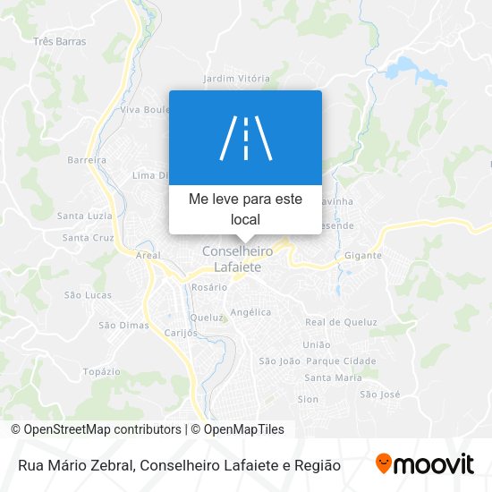 Rua Mário Zebral mapa