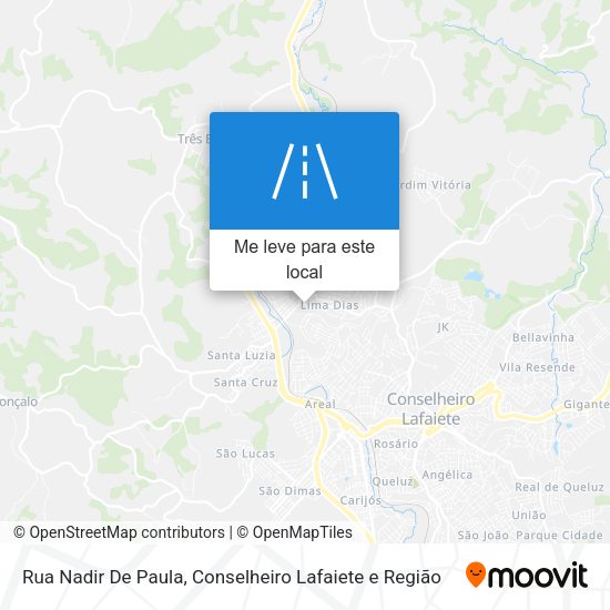 Rua Nadir De Paula mapa