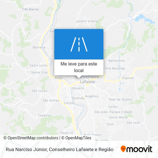 Rua Narciso Júnior mapa