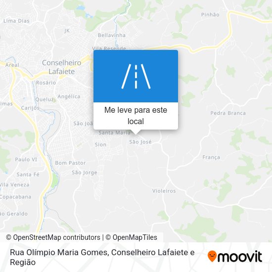 Rua Olímpio Maria Gomes mapa
