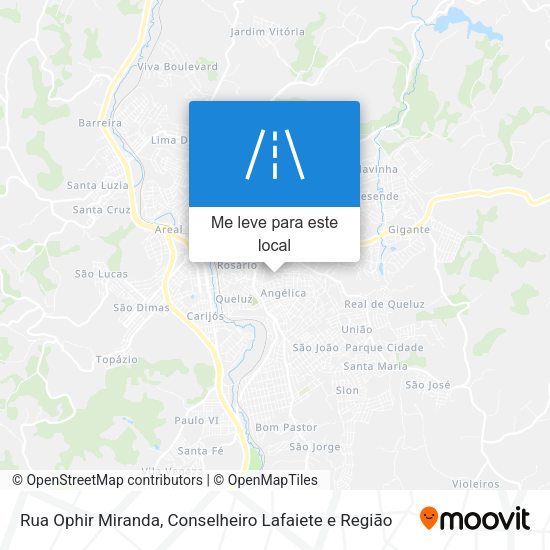 Rua Ophir Miranda mapa