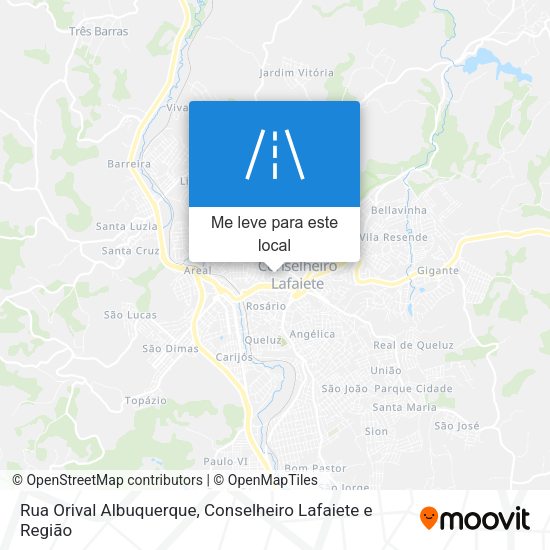 Rua Orival Albuquerque mapa