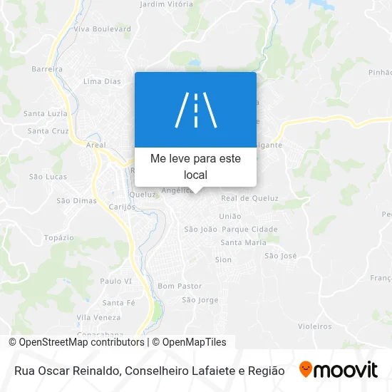 Rua Oscar Reinaldo mapa