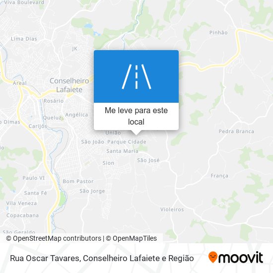 Rua Oscar Tavares mapa