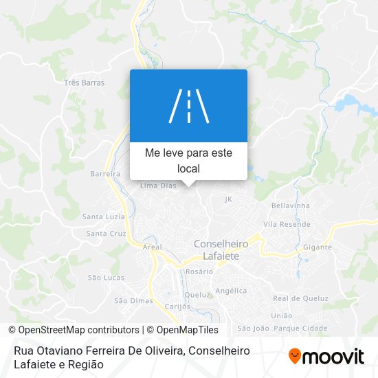 Rua Otaviano Ferreira De Oliveira mapa