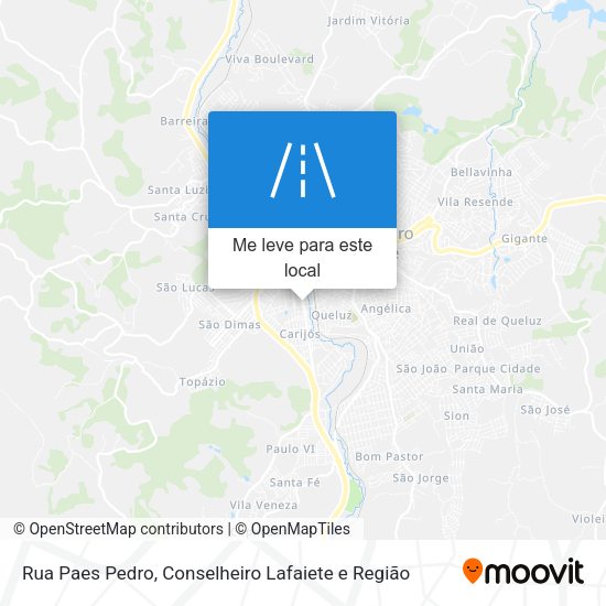Rua Paes Pedro mapa