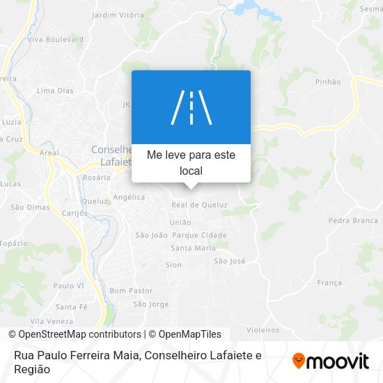 Rua Paulo Ferreira Maia mapa