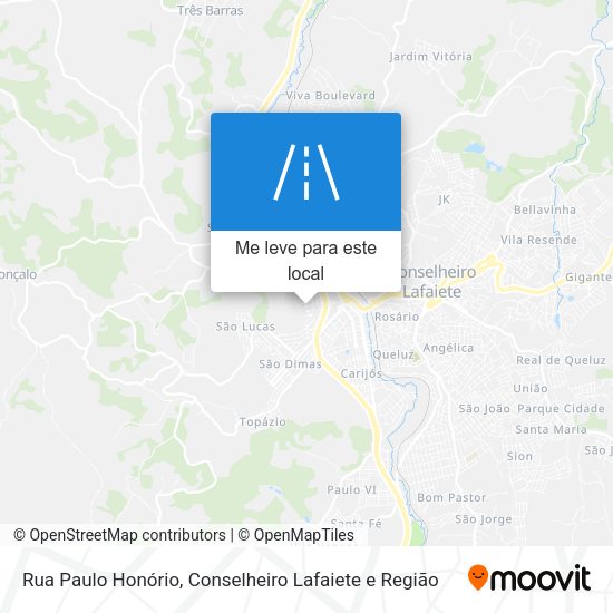 Rua Paulo Honório mapa