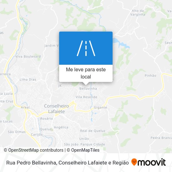 Rua Pedro Bellavinha mapa