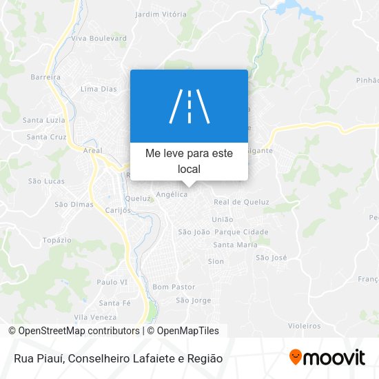Rua Piauí mapa