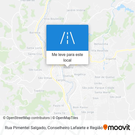 Rua Pimentel Salgado mapa