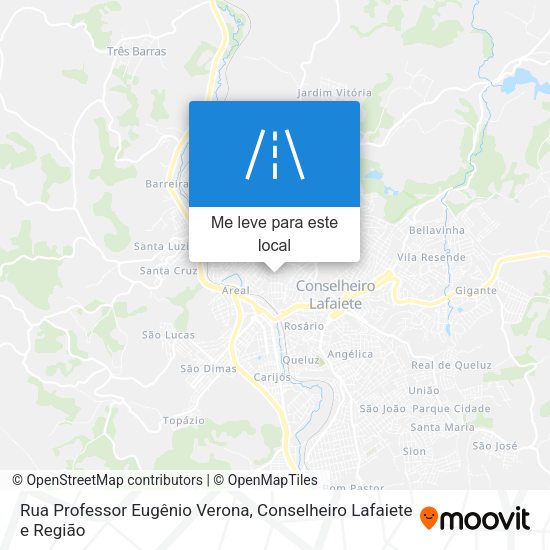 Rua Professor Eugênio Verona mapa