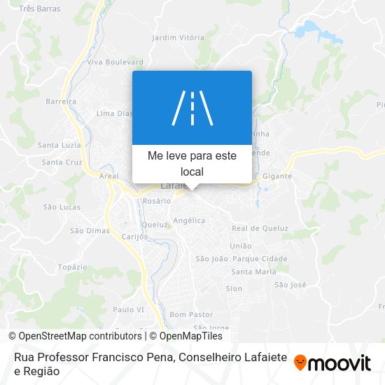 Rua Professor Francisco Pena mapa