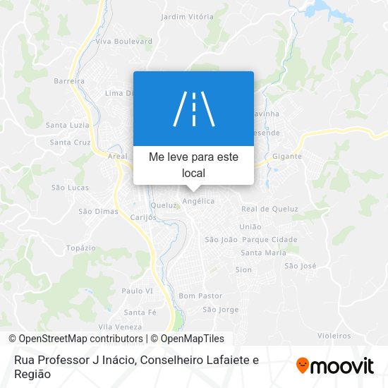 Rua Professor J Inácio mapa