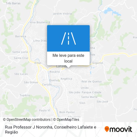 Rua Professor J Noronha mapa