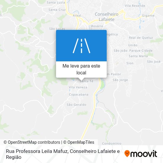 Rua Professora Leila Mafuz mapa