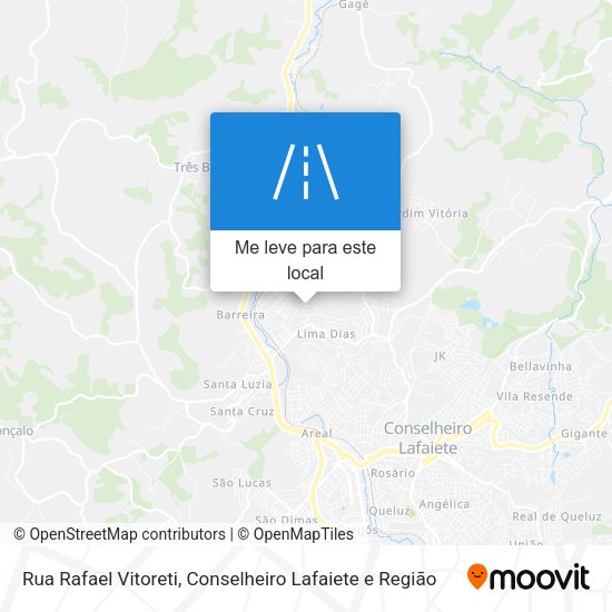 Rua Rafael Vitoreti mapa