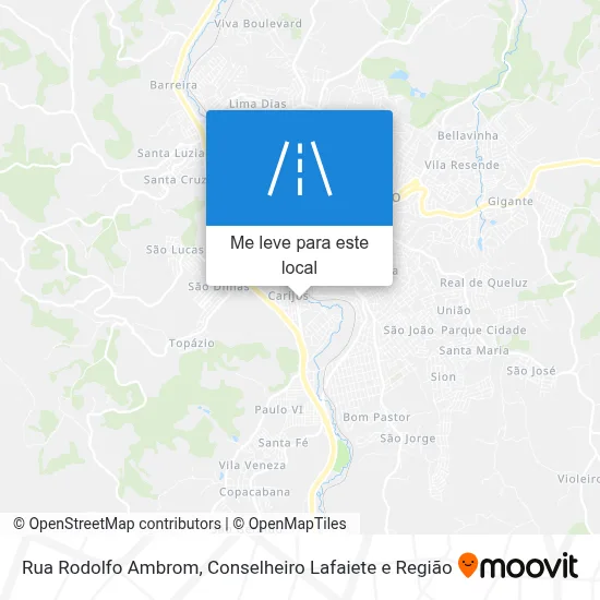 Rua Rodolfo Ambrom mapa