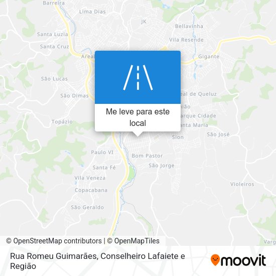 Rua Romeu Guimarães mapa
