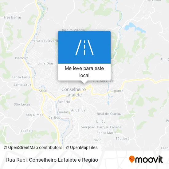 Rua Rubi mapa