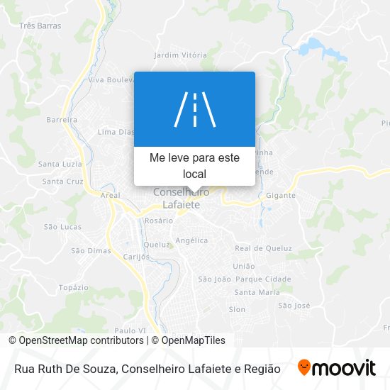 Rua Ruth De Souza mapa