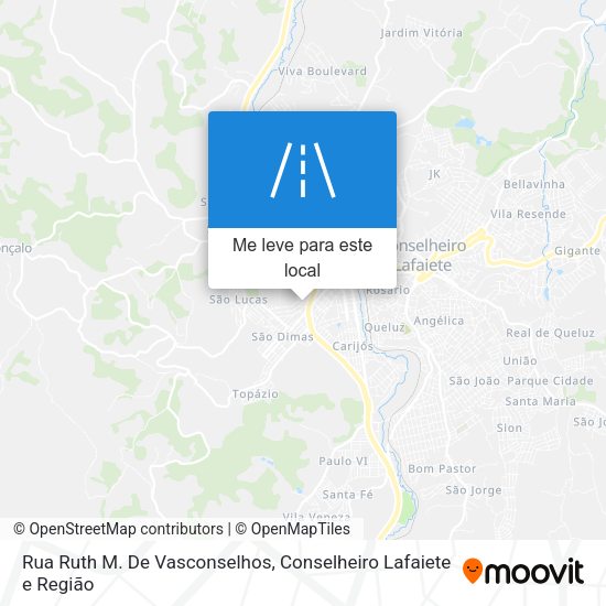 Rua Ruth M. De Vasconselhos mapa