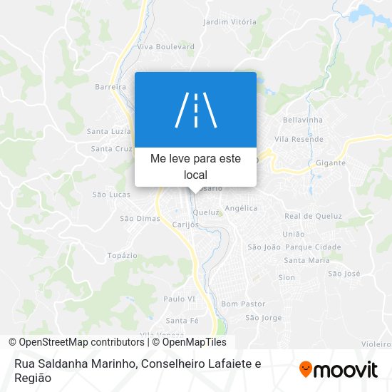 Rua Saldanha Marinho mapa