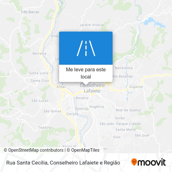 Rua Santa Cecília mapa