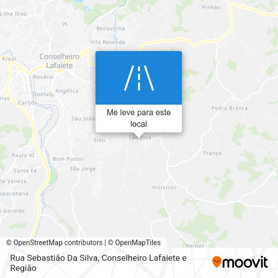 Rua Sebastião Da Silva mapa