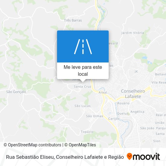 Rua Sebastião Eliseu mapa