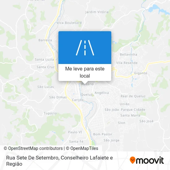 Rua Sete De Setembro mapa