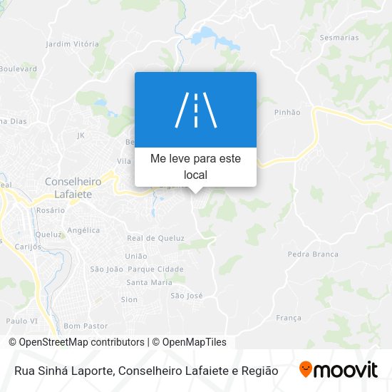 Rua Sinhá Laporte mapa